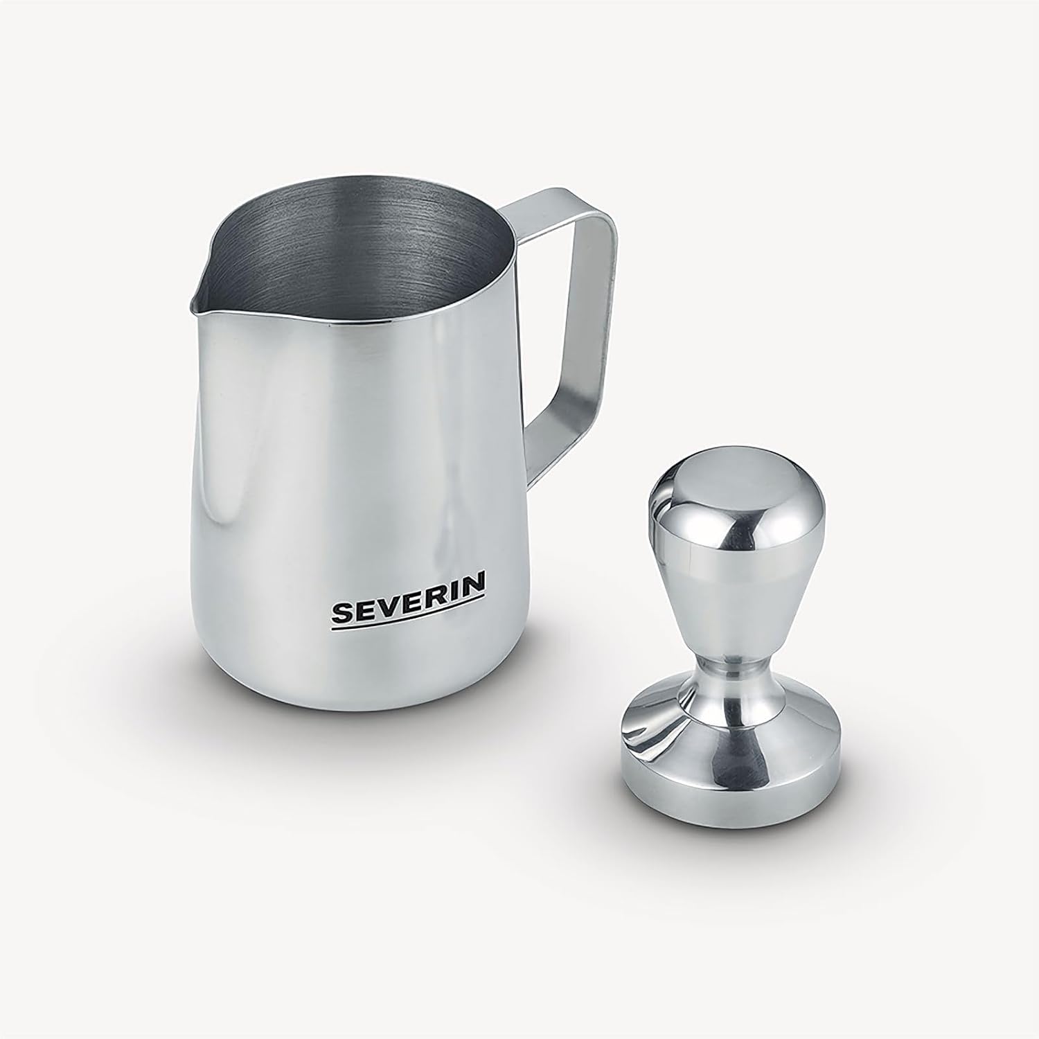 SEVERIN Cafetière Expresso Espresa Plus, 1 350W, 1,1 L, Manomètre intégré, Pompe 15 bars, Set barista inclus, Inox/Noir, KA 5995