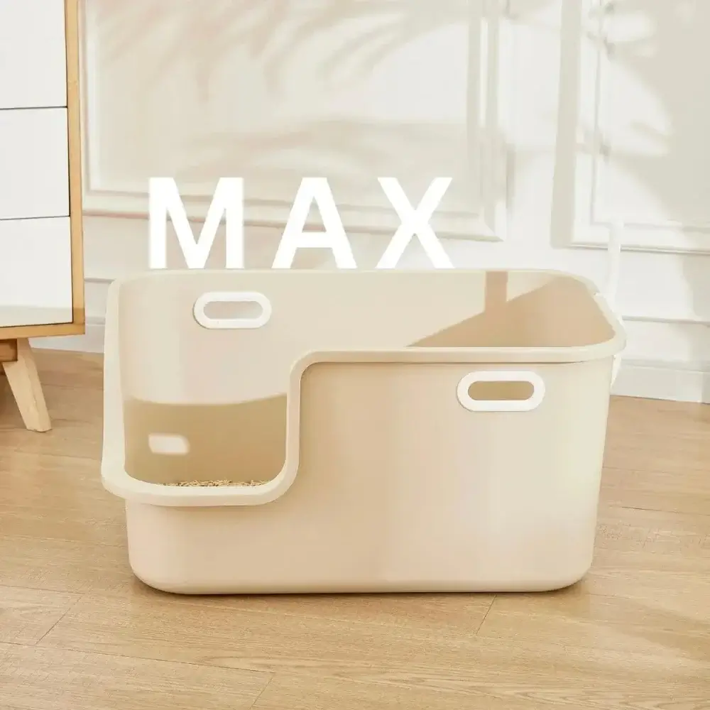 Bac à litière chat XXL - Espace et propreté garantie