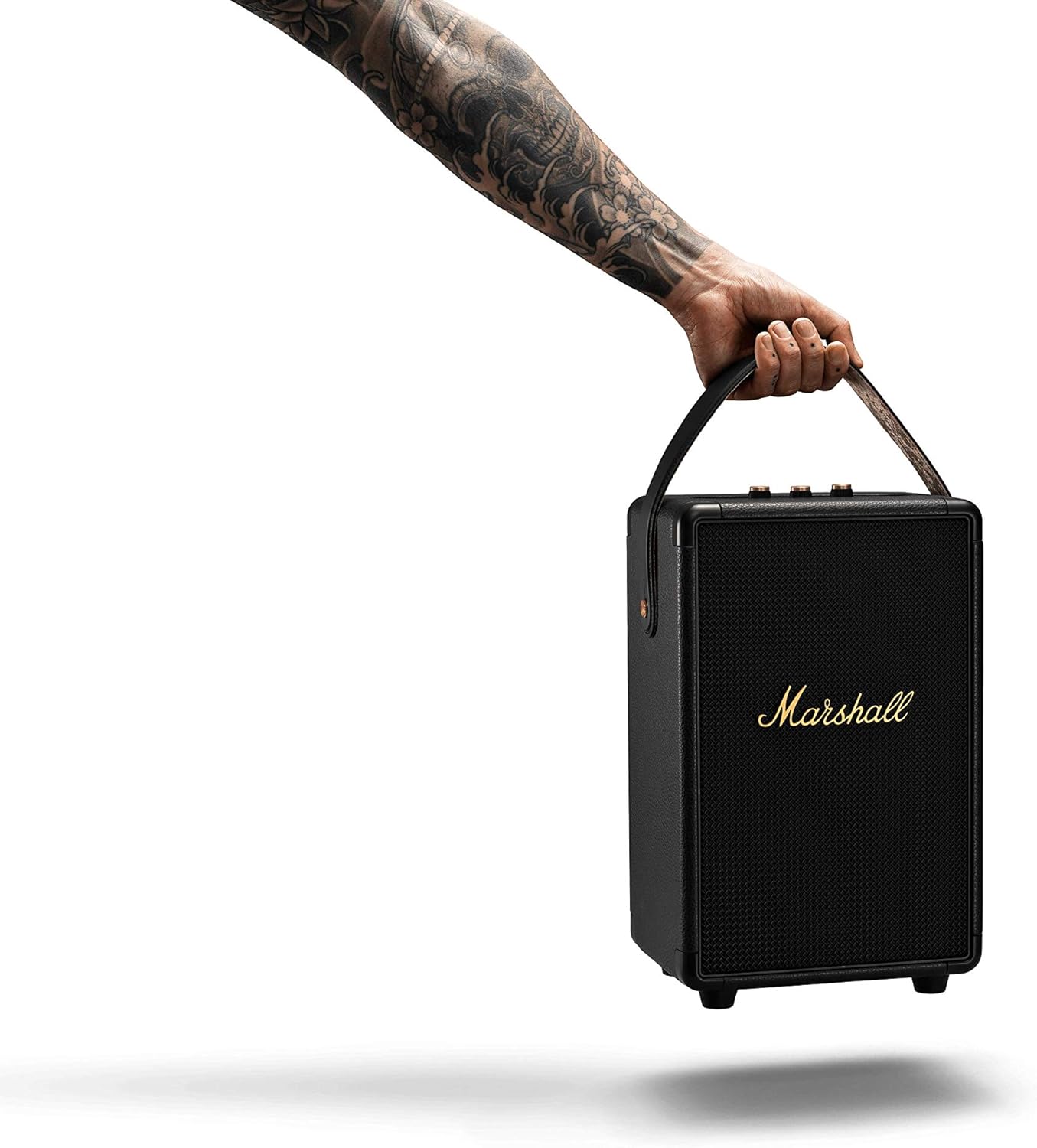 Marshall Stockwell II Enceinte Bluetooth Portatif - Noir et Laiton[Exclusif Amazon]