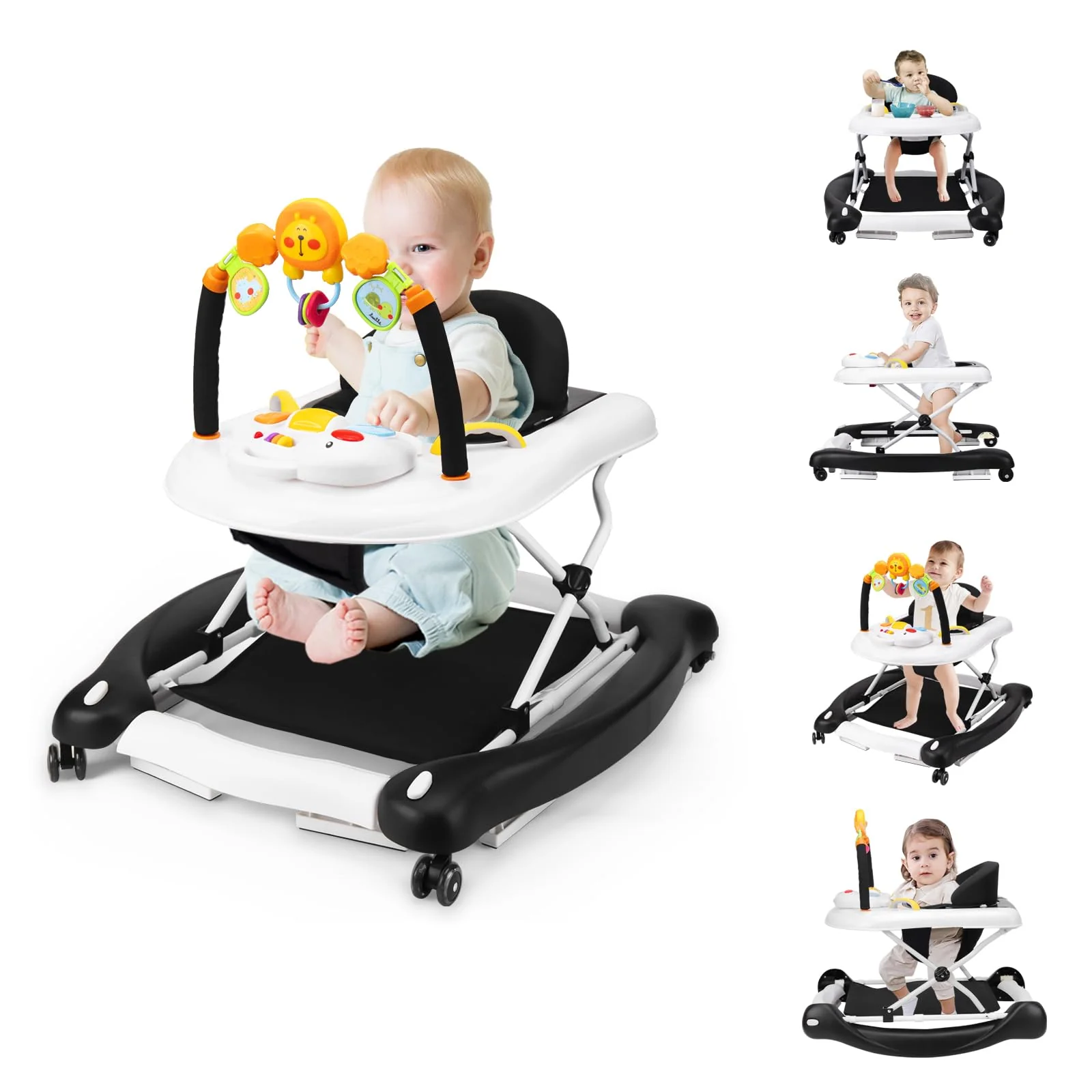 Boyro Baby 5-in-1 Baby Walkers for Boys Girls 6-12 Months