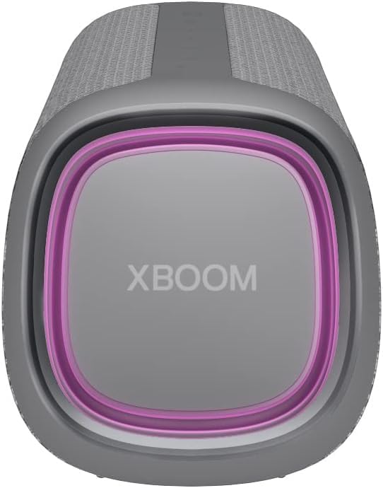 LG, Enceinte Bluetooth puissante, Portable, Enceinte Bluetooth Lumineuse, XBOOM 360°, Éclairage Personnalisable, Jusqu'à 24h d'autonomie, Enceinte Bluetooth Design, DXO2T