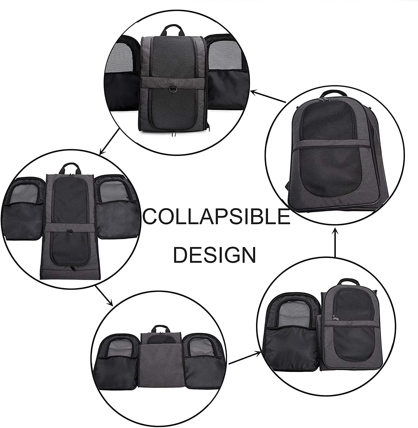 apollo walker Sac à dos pour animaux de compagnie, sac de transport pour chiens et chats de 2 à 12 kg, souple, vert armée