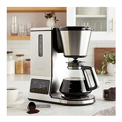 Cuisinart CPO-800P1 PurePrecision 8 Cup Pour-Over Coffee Brewer, Silver