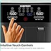 Chefman TurboFry Touch Dual Air Fryer, Maximize The Healthiest Meals With Double Basket Capacity, One-Touch Digital Controls And Shake Reminder For The Perfect Crispy And Low-Calorie Finish