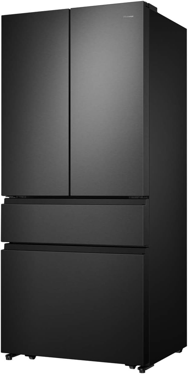 Hisense RF540N4SBF2 Réfrigérateur congélateur à porte française, NoFrostPlus, compresseur inverter, Multiflow 360°, SuperCool, 181,7 cm, réfrigérateur 302 l, partie congélateur 178 l, 40 dB, 310