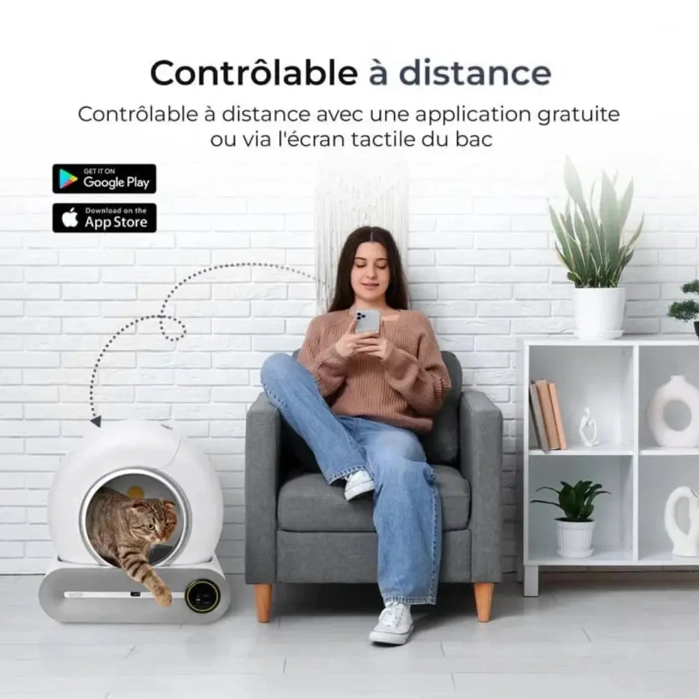 Litière autonettoyante - Pratique et sans odeur