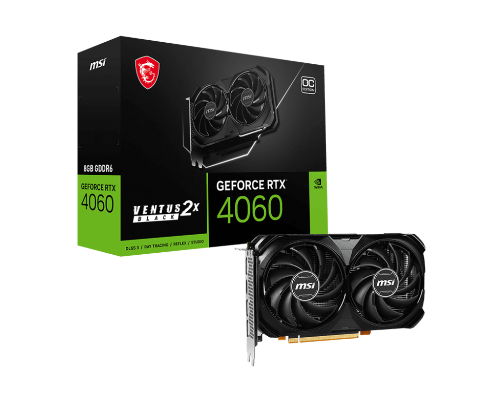 MSI GeForce® RTX 4060 Ventus 2X 8G OC Black