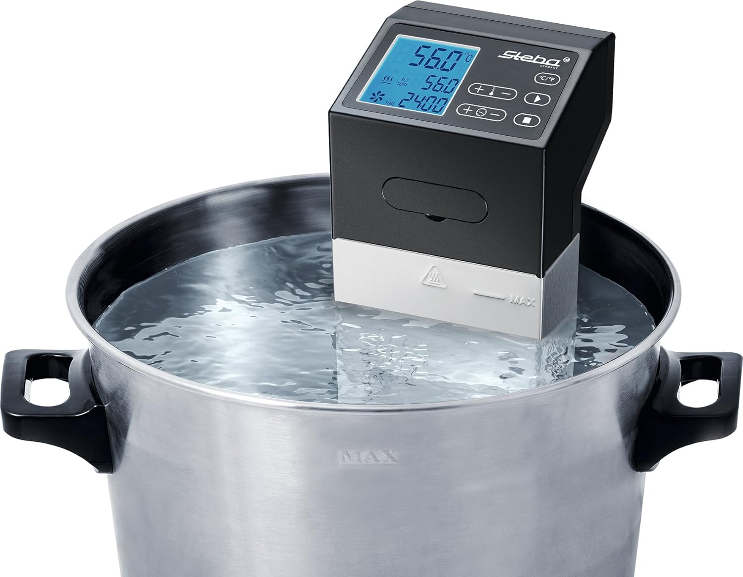 Steba SV 100 Professional Cuiseur sous vide de puissance de la pompe 7,5 L/min, 1500 W - Noir, acier inoxydable