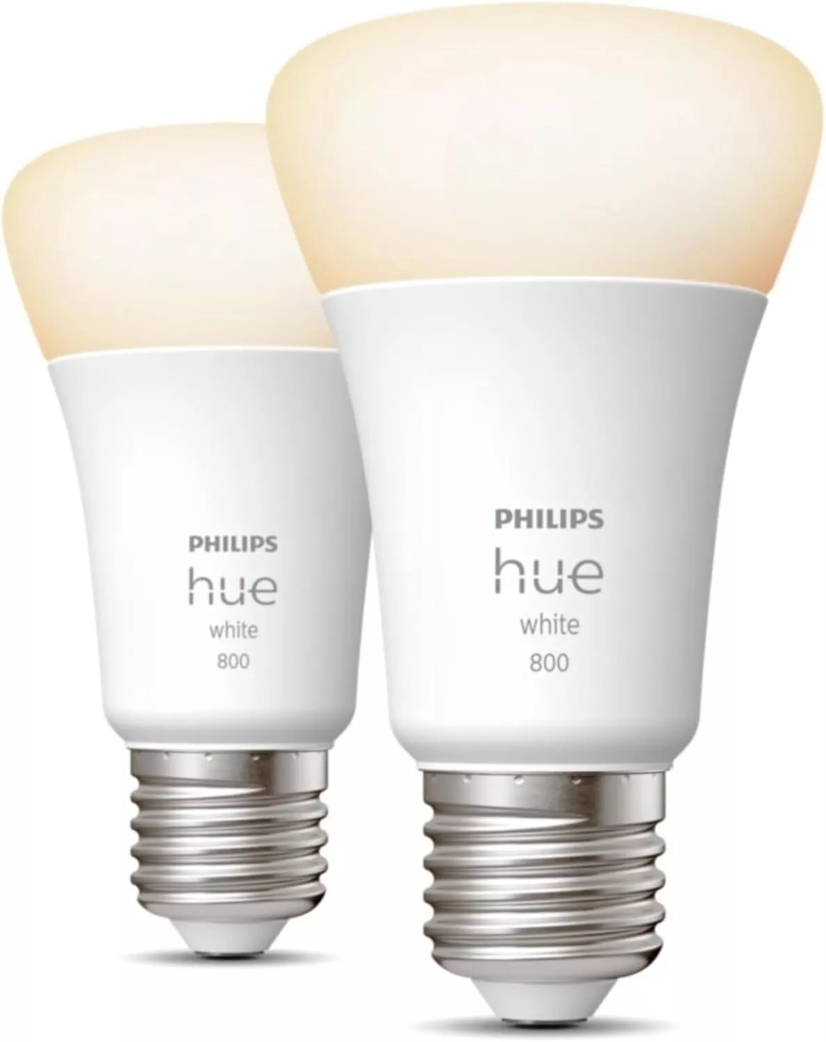 Philips Hue White Ampoules LED Connectées E27, équivalent 60W, 800 lumen, Compat