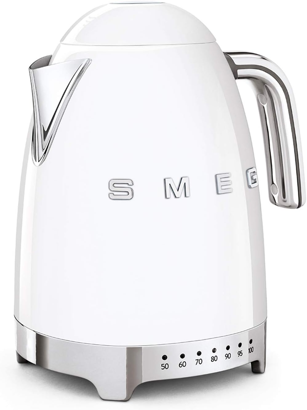 Smeg, Bouilloire à Température Variable KLF04BLEU 1,7 L, Plusieurs Température, Filtre Anticalcaire Lavable, Arrêt Automatique de Sécurité, Indicateur de Niveau d'Eau, Range Câble, 2400W, Noir