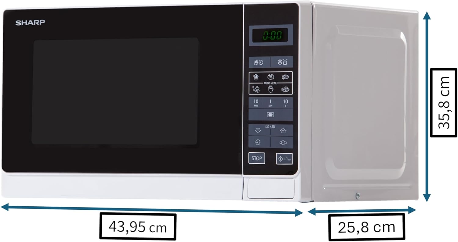 Sharp R-242WW Micro-ondes Solo 20 litres - Blanc