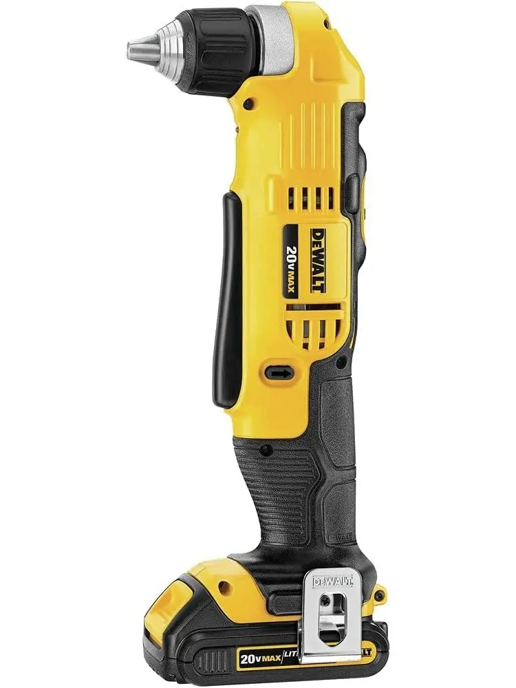 DEWALT 20V MAX Right Angle Cordless Drill/Driver Kit (DCD740C1)