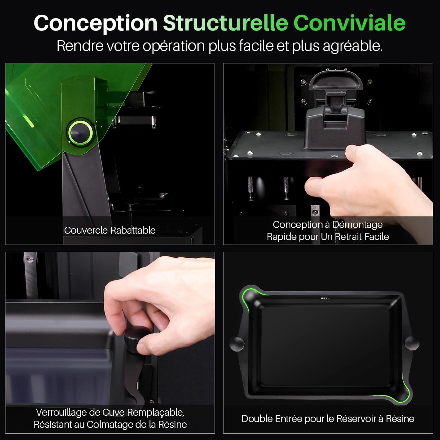 ELEGOO Saturn 4 Ultra Imprimante 3D Résine, LCD Mono 12K de 10 Pouces, Haute Vitesse de 150 mm/h, Nivellement Automatique et Intelligente, Transfert WiFi, Taille d'impression 218,88x122,88x220 mm³