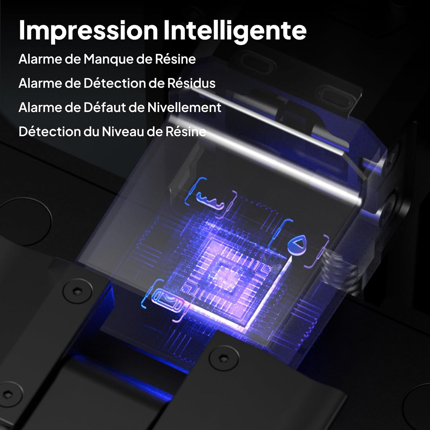 ELEGOO Saturn 4 Ultra Imprimante 3D Résine, LCD Mono 12K de 10 Pouces, Haute Vitesse de 150 mm/h, Nivellement Automatique et Intelligente, Transfert WiFi, Taille d'impression 218,88x122,88x220 mm³