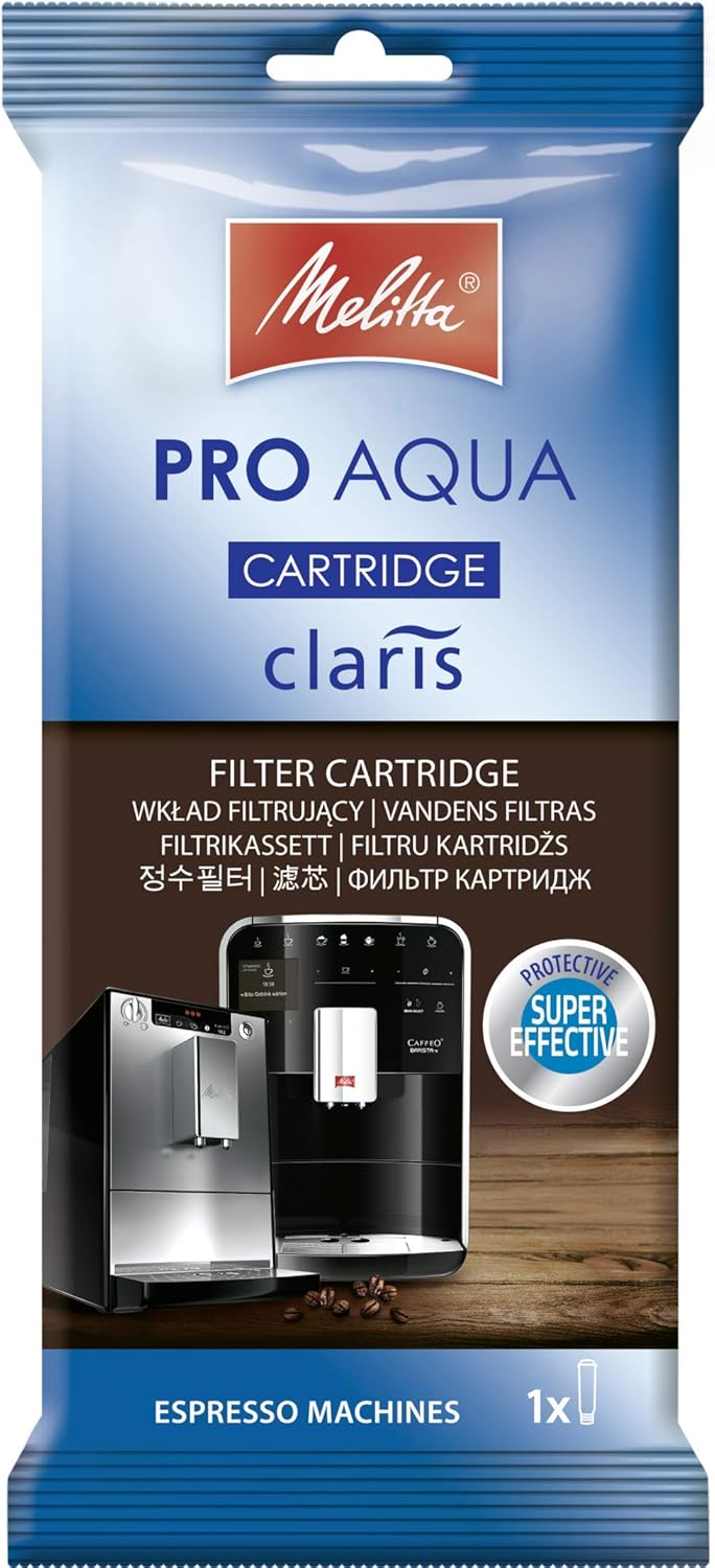 Melitta Purista Argent, Machine à Café à Grains avec Broyeur et Système d'Extraction des Arômes, Silencieuse, Mode 1 à 2 Tasses, Cafetière Expresso 1L, Automatique, F230-101