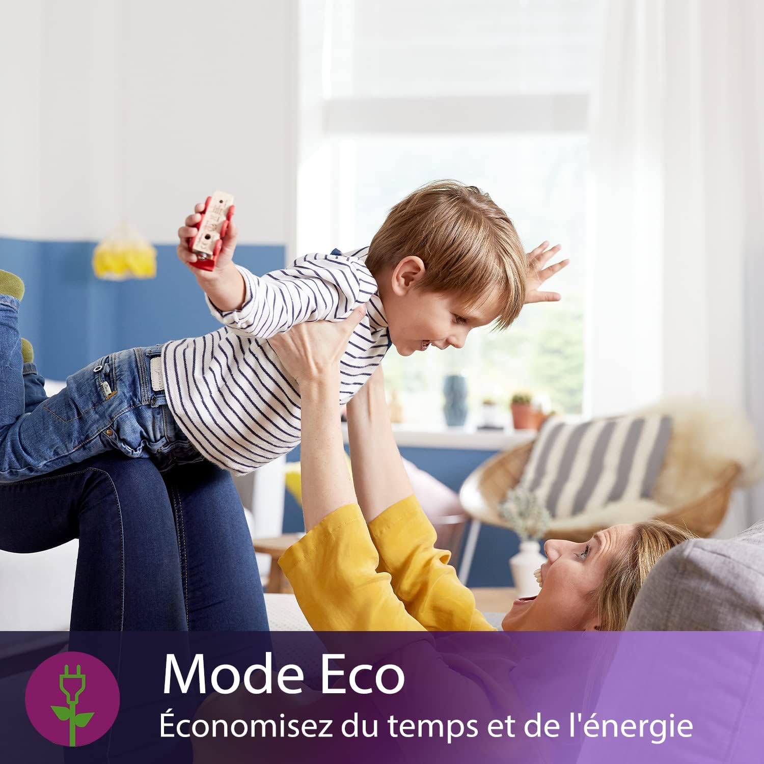 Philips PerfectCare Elite Centrale Vapeur - 2700W, Effet Pressing 520 g, 7,5 Bar, Technologie OptimalTEMP, Mode ECO, T-ionicGlide, Bleu/Blanc (GC9635/20)