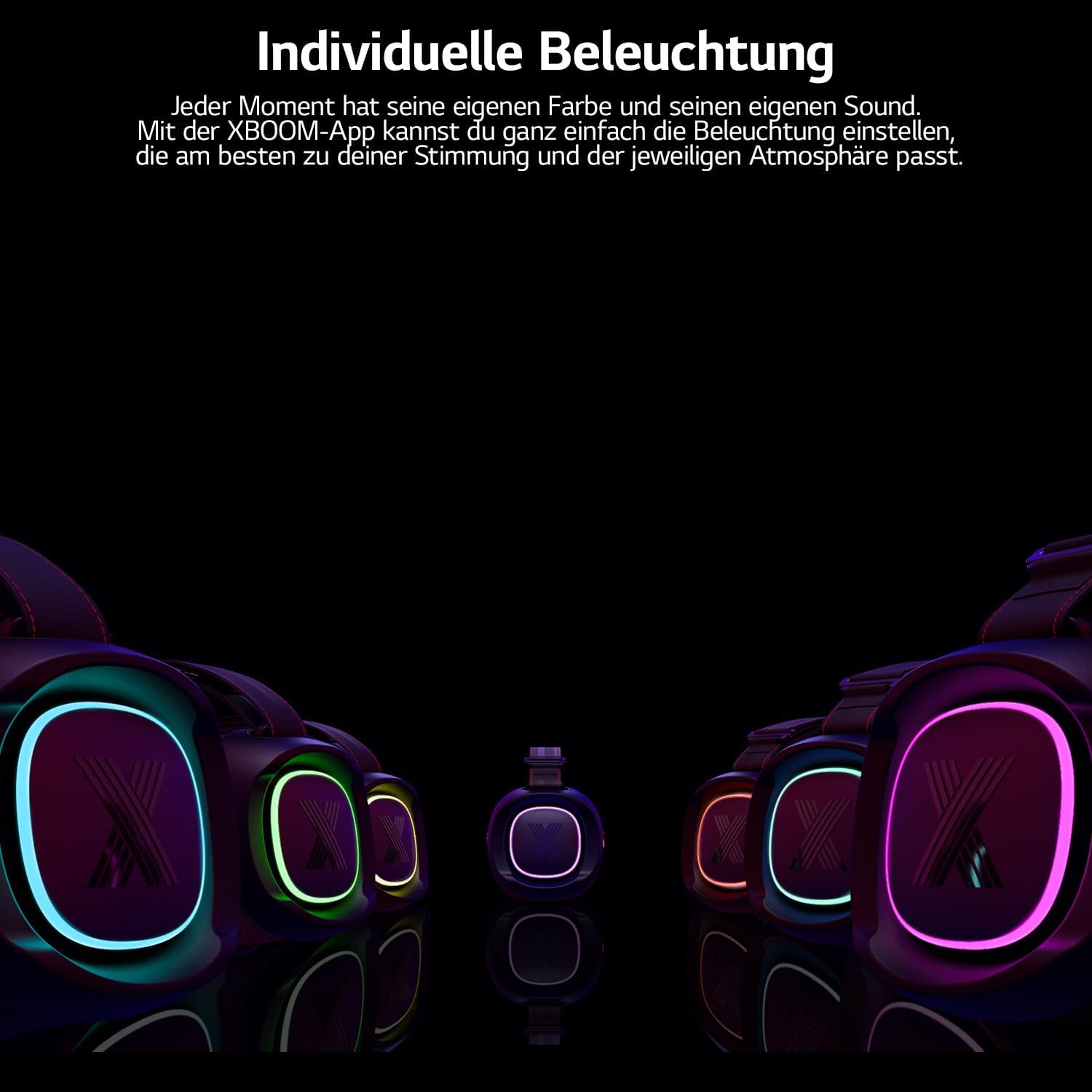 LG, Enceinte Bluetooth puissante, Portable, Enceinte Bluetooth Lumineuse, XBOOM 360°, Éclairage Personnalisable, Jusqu'à 24h d'autonomie, Enceinte Bluetooth Design, DXO2T