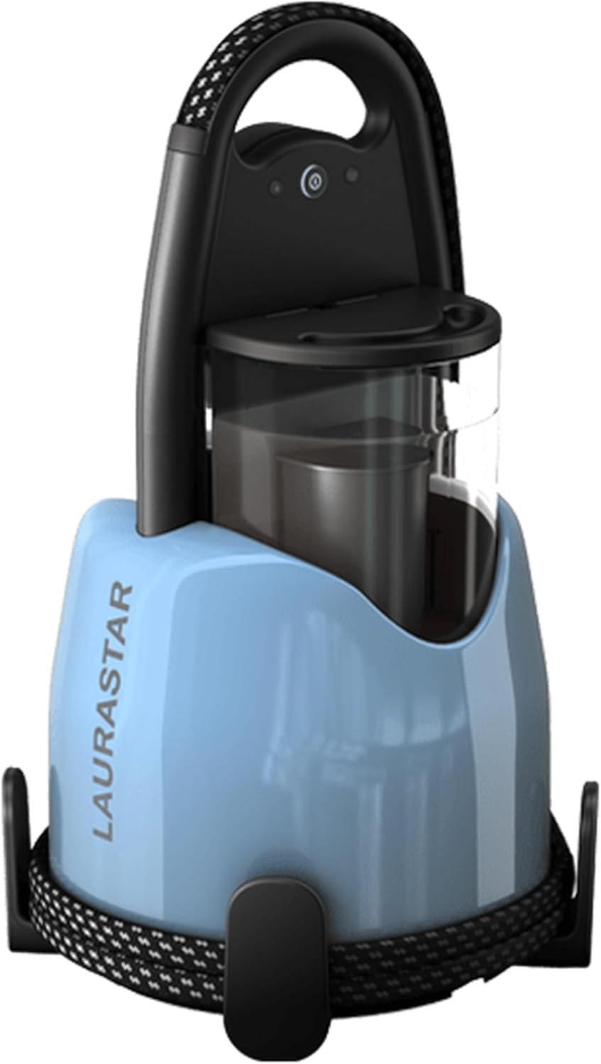 Laurastar Lift Plus Ultimate Black, Centrale Vapeur Nomade 3en1, Repasse, Défroisse et Purifie Vos Textiles, Vapeur Hygiénique, Design, Réservoir Amovible, Repassage Vertical, Enrouleur Automatique,