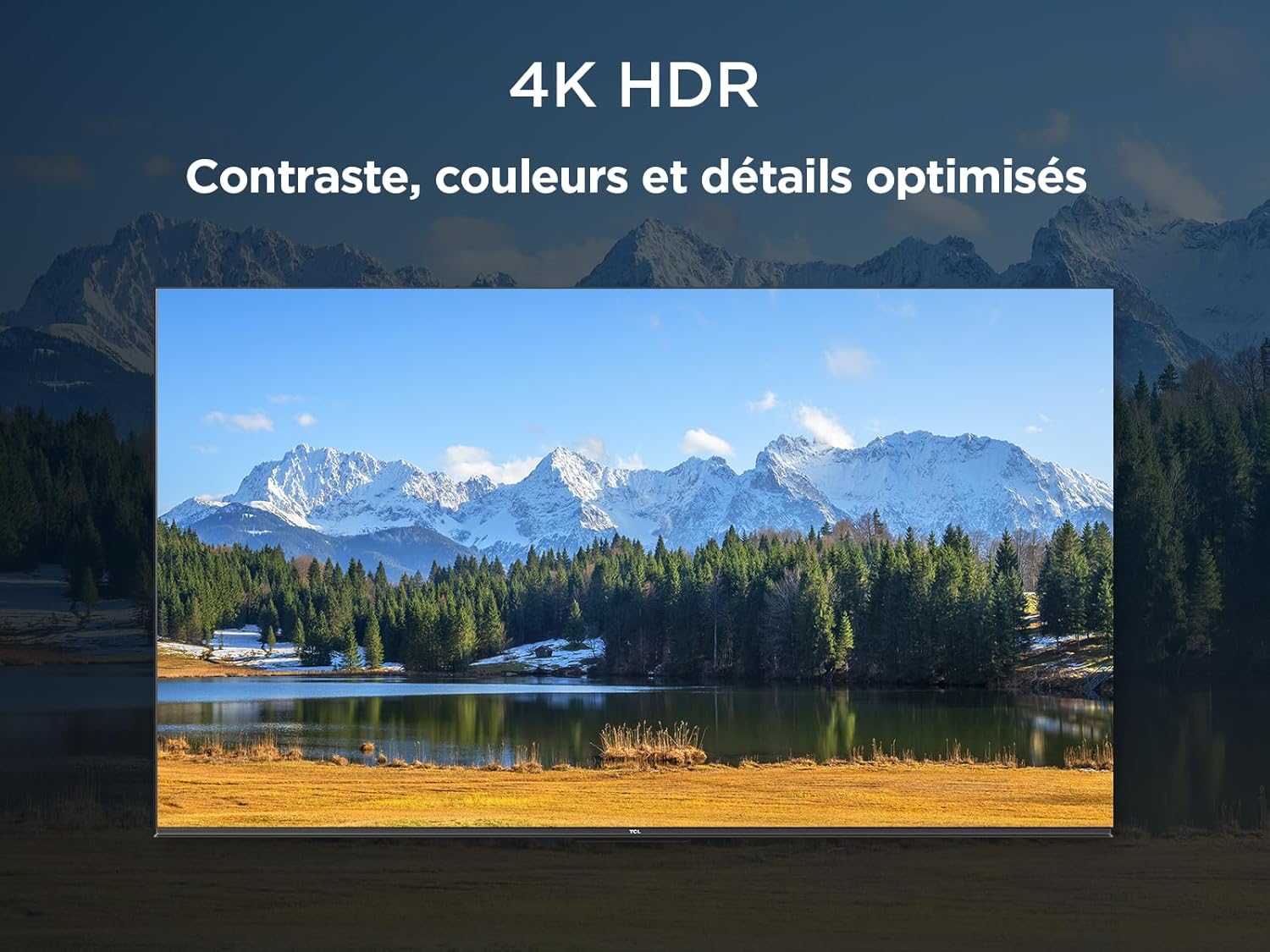 TCL 55V6B 55 Pouces 4K Ultra HD, HDR TV, Smart TV Powered by Google TV (Dolby Audio, Motion Clarity, Voice Control, Compatible avec Google Assistant, Chromecast intégré)