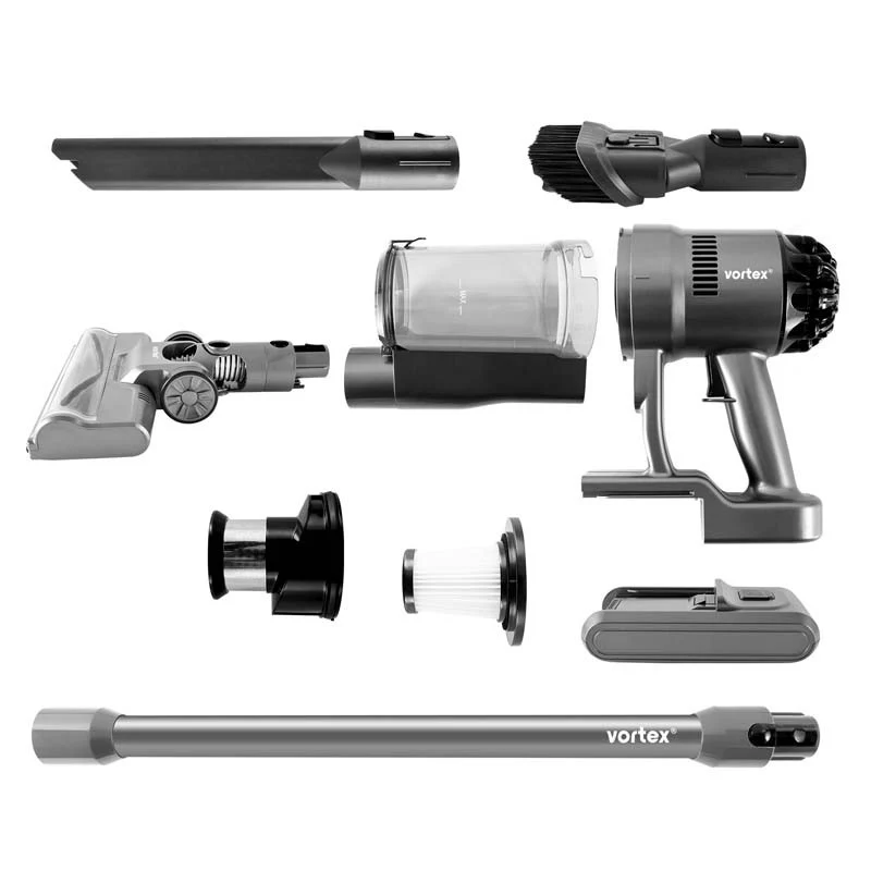 Aspirateur Balai Sans Fil gris de 135 W F16 Vortex