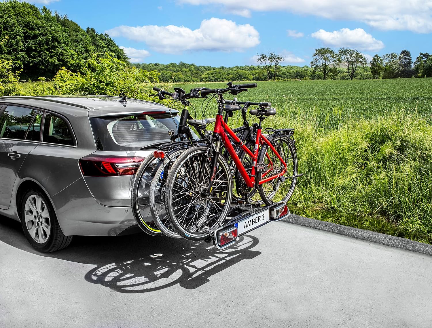 EUFAB Porte-Vélos Plateforme Sur Attelage 3 Vélos Amber Iii