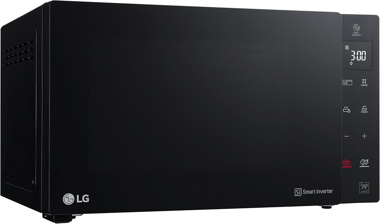 LG MH6535GIS Mikrowelle mit   Inverter Technologie & Quarz Grill, 25 Liter Kapazitt, 1000 W, Automatikprogramme, einstellbare Leistungsstufen für optimales Garen und EasyClean-Funktion, Schwarz