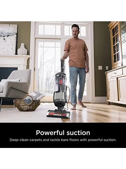 Shark ZU102 Rotator Pet Upright Vacuum with PowerFins HairPro & Odor Neutralizer Technology, Charcoal, 2.9 L Dust Cup