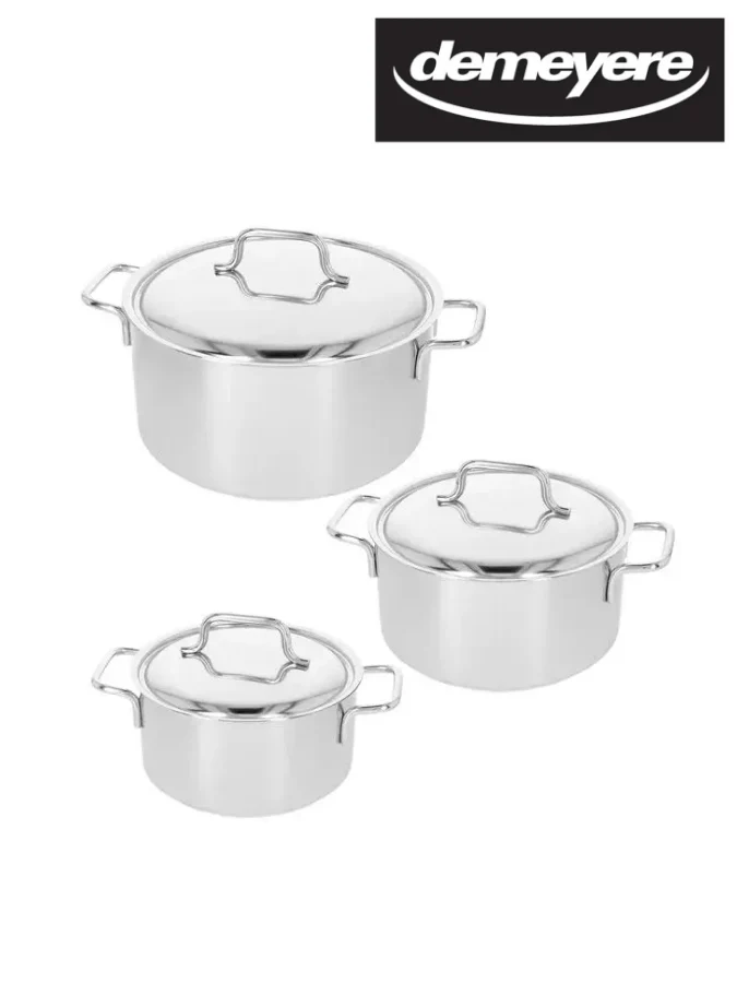 DEMEYERE APOLLO 7 Set de casseroles, 3-pces