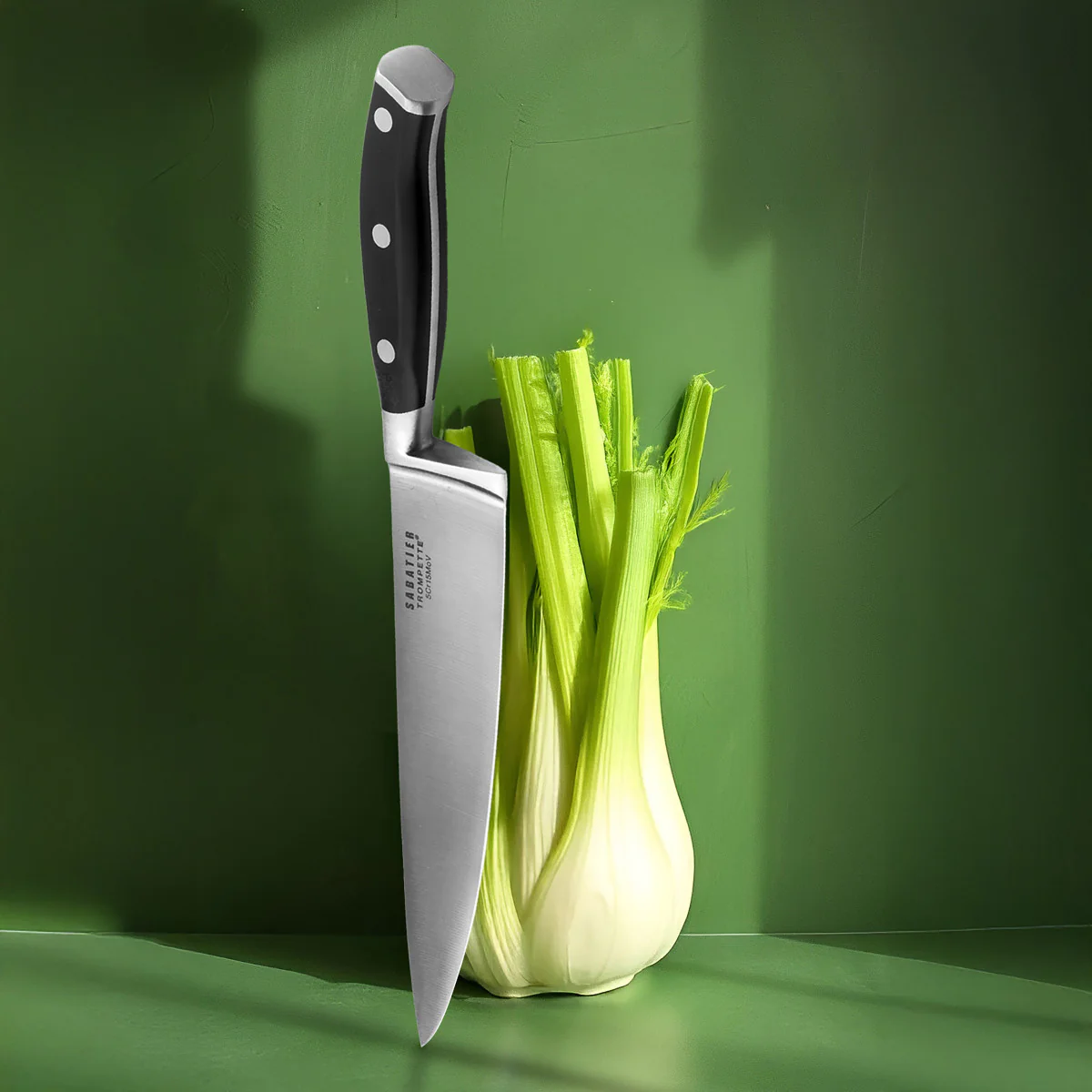 Vulcano - Trousse 5 couteaux de cuisine Sabatier Trompette