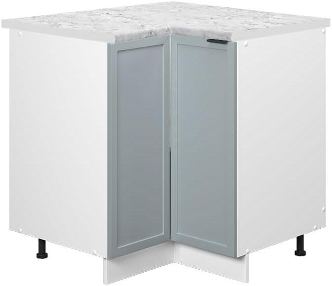 Vicco Meuble pour Four Fame-Line, Blanc Haute Brillance/Blanc, 60 cm avec étagères Ouvertes