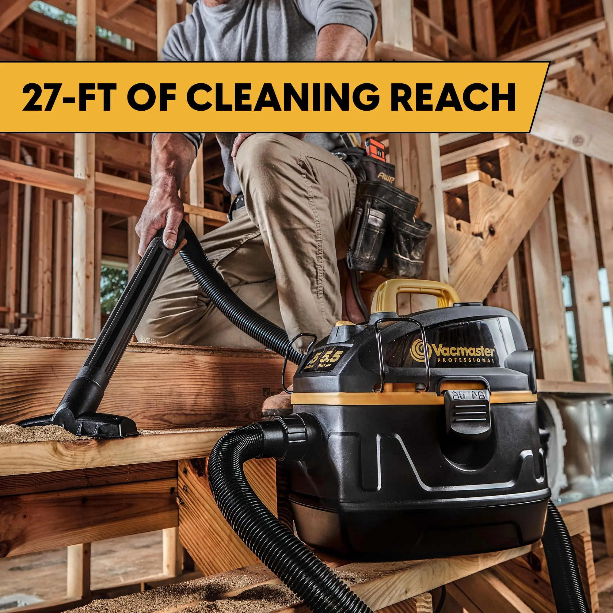 Vacmaster Professional 9-Gallon 4.5 Peak HP† Wet/Dry Vacuum