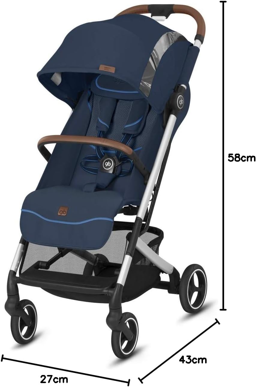 Poussette citadine Qbit + Velvet Black - Good Baby Gold