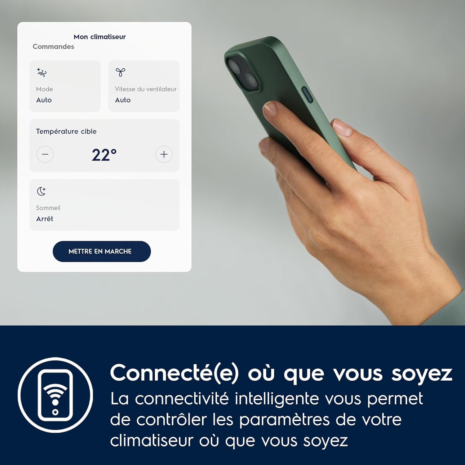 Electrolux Comfort 600 transportable AC BTU 9000, EXP26U338CW, Climatiseur Portable, 2,6 KW, Mode Silencieux, Fonction 3-en-1, WiFi, Affichage LED, Télécommande Intuitive, Blanc