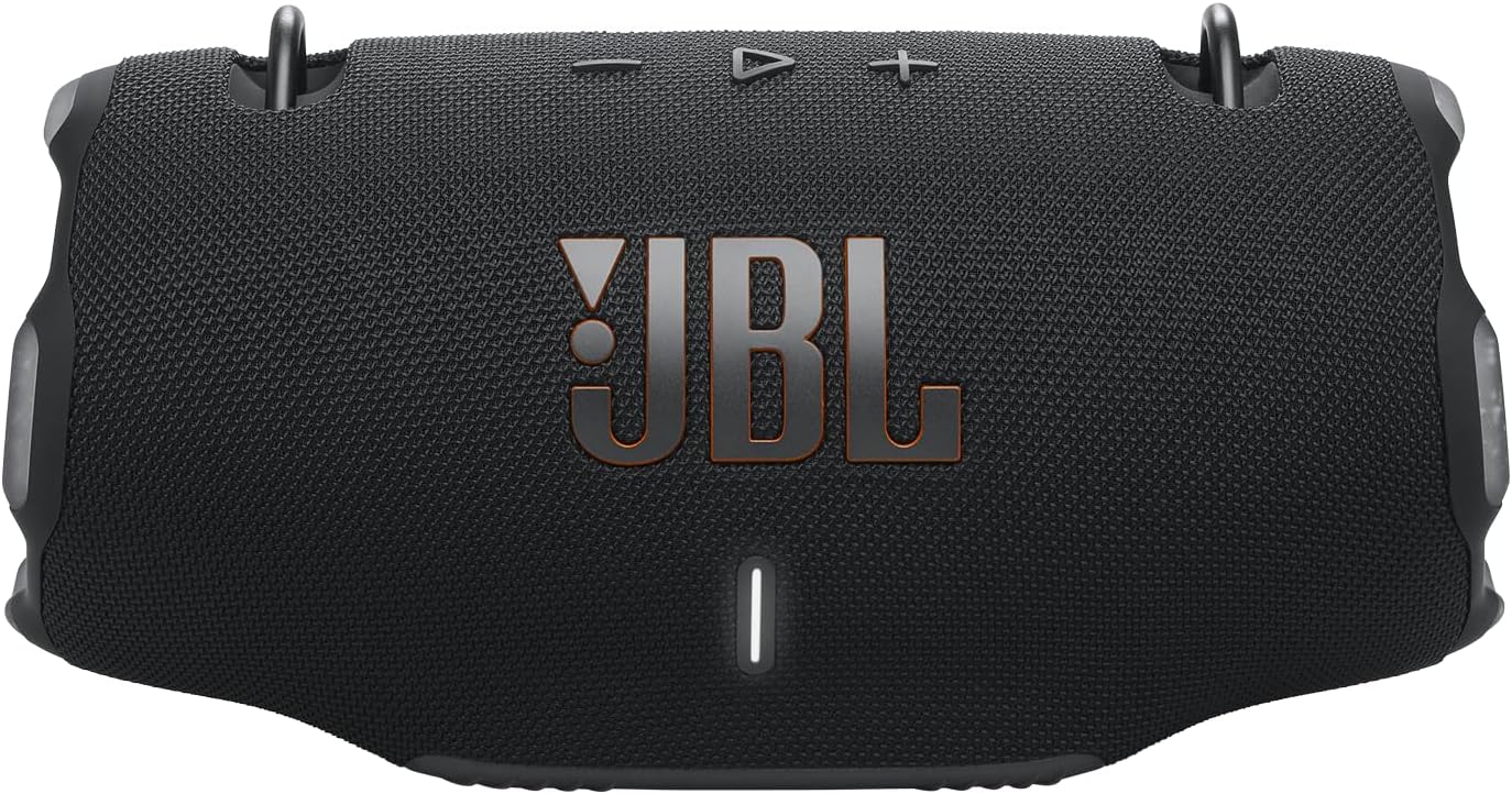 JBL Xtreme 4, Enceinte portable Bluetooth avec son JBL Pro, jusqu'à 24h d'autonomie, Recharge rapide, Étanche indice IP67, bandoulière incluse, bleu, Prise européenne (Type C)