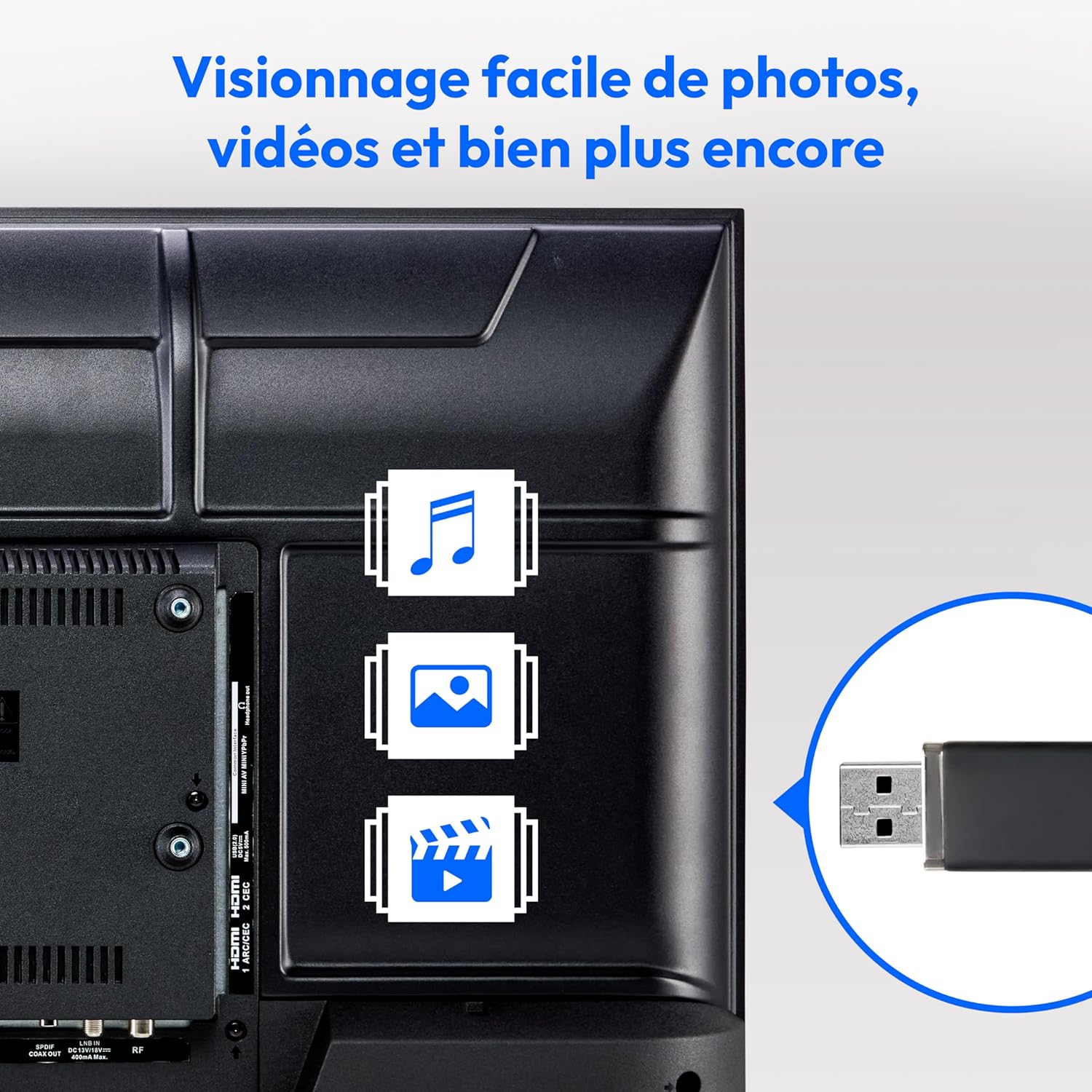 MEDION E14080 (MD 30224) Téléviseur Full HD 100,3 cm (40 Pouces) (Lecteur DVD intégré, récepteur Triple Tuner DVB-T2 DVB-C DVB-S2, 2 x HDMI, VGA, USB, Mediaplayer, CI+)