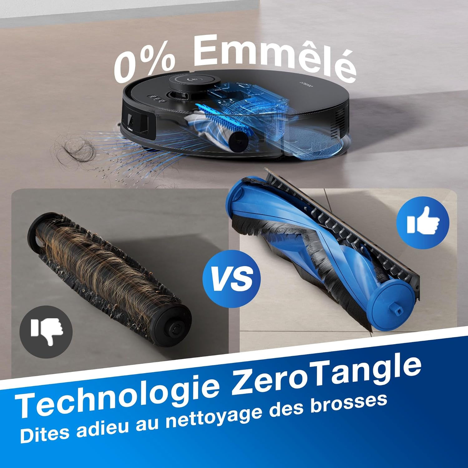 ECOVACS Aspirateur Robot DEEBOT N20 Plus, Robot Aspirateur Laveur 8000Pa avec vidange Automatique poussière, Nettoyage Autonome de 45 Jours, Batterie 300 Min, Anti-Tangle, Tapis et Poils d'animaux