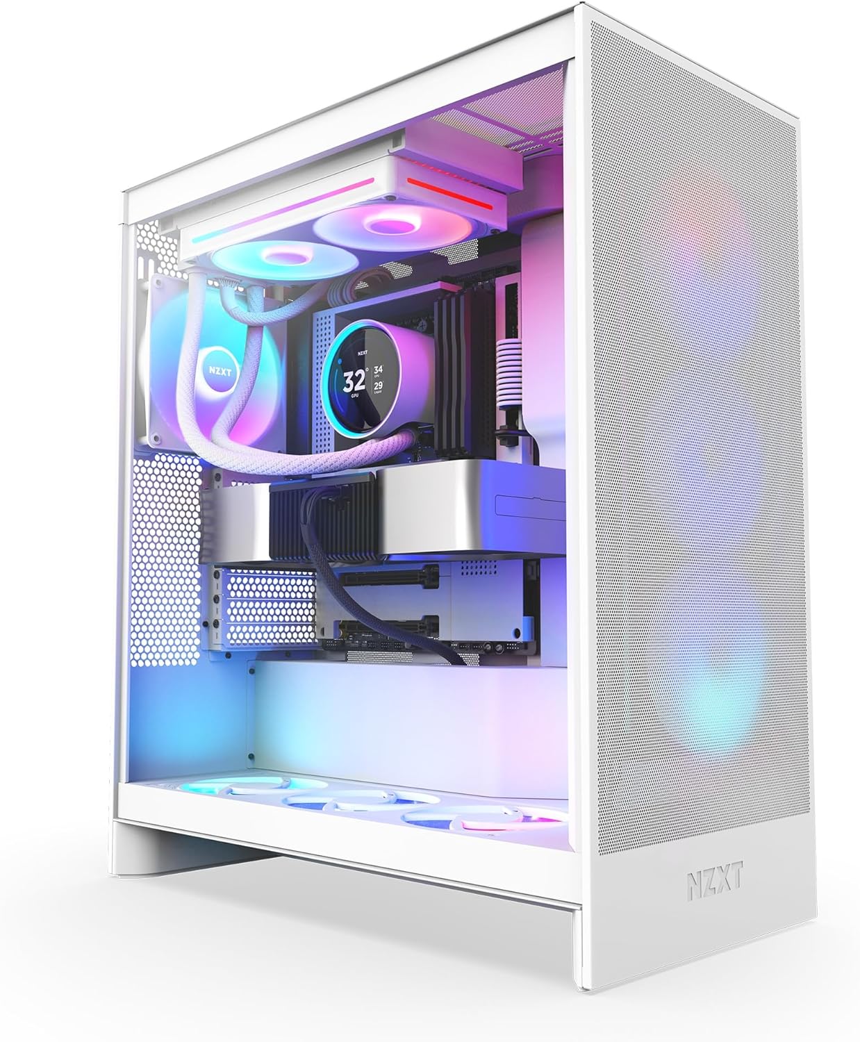 NZXT Kraken Elite 280 RGB - Refroidisseur de liquide CPU AIO - Radiateur 280mm - Ventilateur F280 RGB - IPS LCD 2,72 personnalisable - Turbine Pump - LGA 1700 1200 115X 1851 / AM5 AM4 - Noir