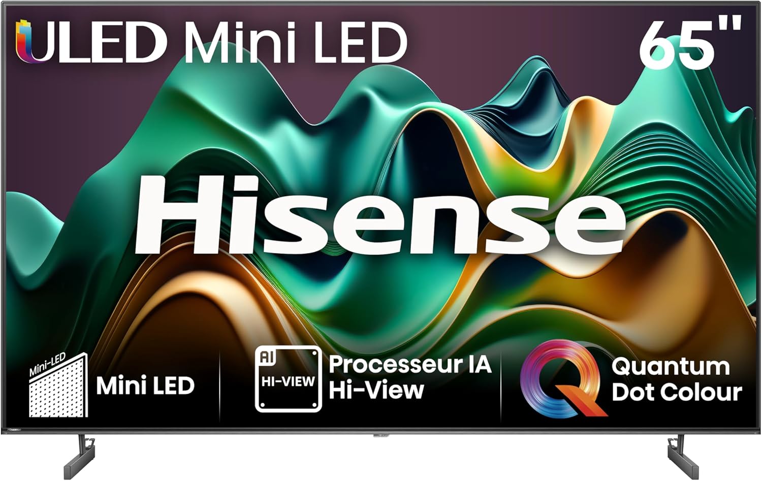Hisense Smart TV 43 Pouces 43A6N 4K UHD, Dolby Vision, HDR, VIDAA avec Youtube, Netflix, Disney+, Canal +