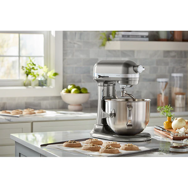Robot pâtissier multifonction Artisan à bol relevable 5,6 L gris argent 5KSM60SPXECU Kitchenaid