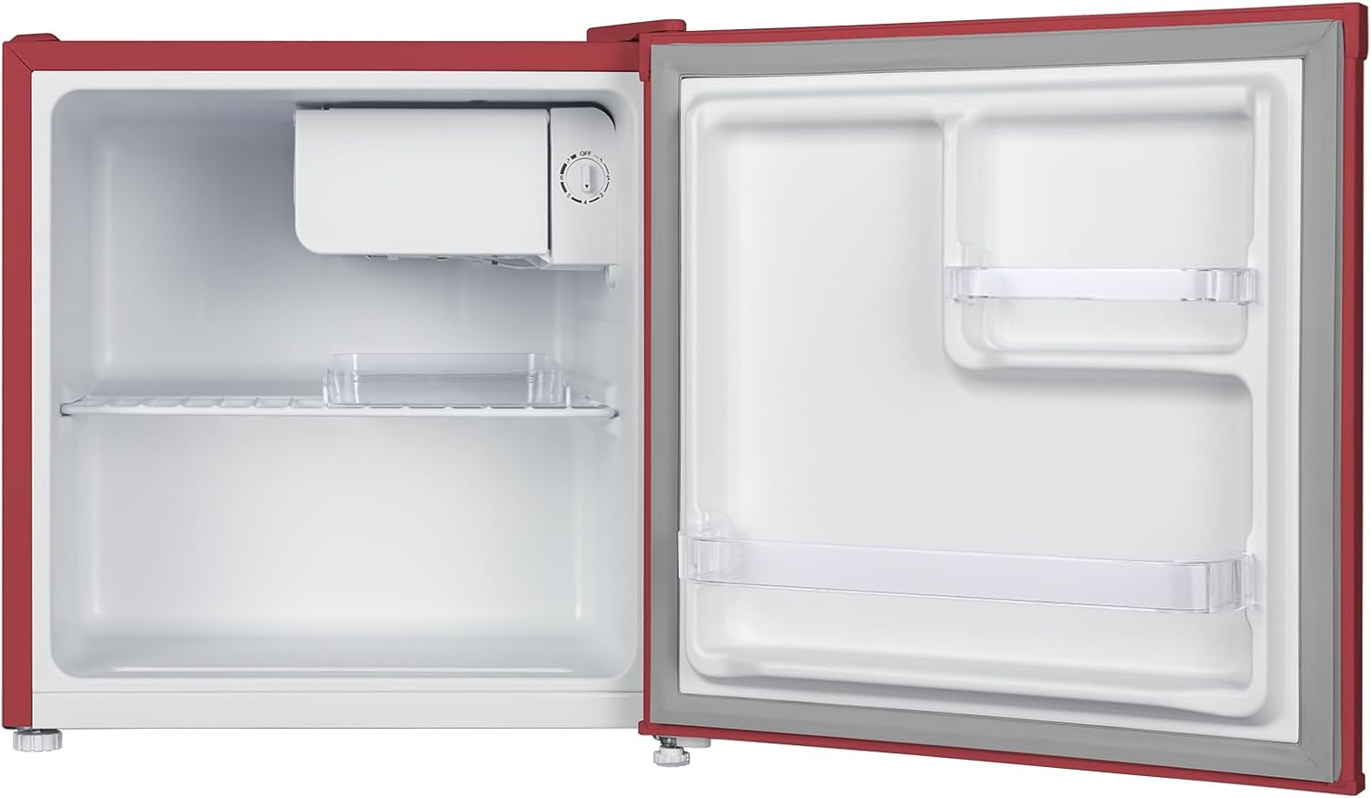 CHIQ Réfrigérateur vertical à une porte,126 L, encombremen 0,31 ㎡, Porte réversible, Tiroir à légumes, Étagères coulissantes, Faible niveau sonore 39 dB, Éclairage à DEL, Noir CSF120BE