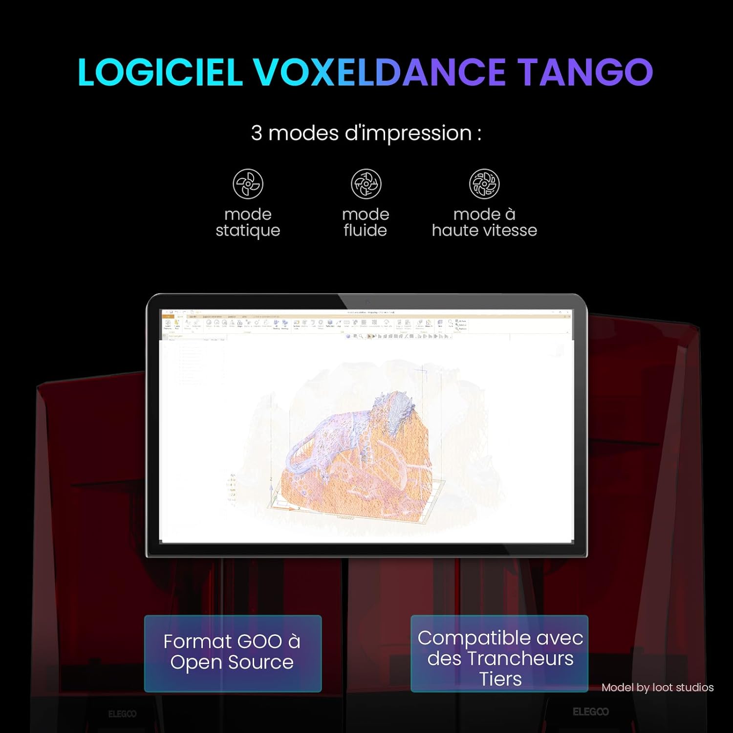 ELEGOO Saturn 4 Ultra Imprimante 3D Résine, LCD Mono 12K de 10 Pouces, Haute Vitesse de 150 mm/h, Nivellement Automatique et Intelligente, Transfert WiFi, Taille d'impression 218,88x122,88x220 mm³