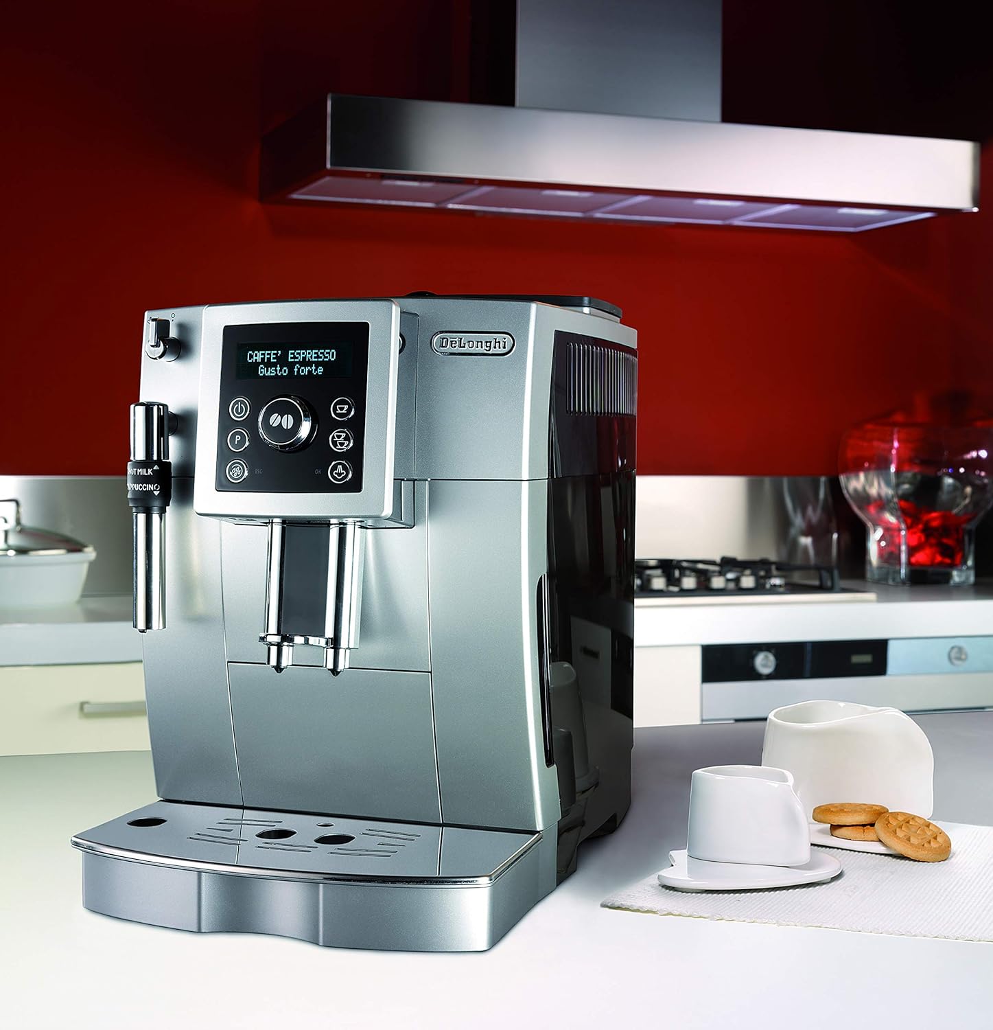 De'Longhi Magnifica Evo Machine a Café Grain ECAM292.33.SB, Machine Expresso et Cappucino, Argent [Exclusif Amazon], Cafè