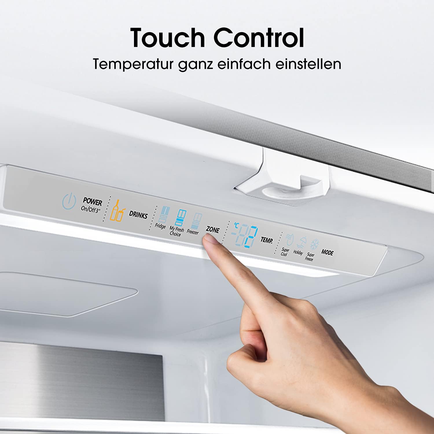 Hisense RF540N4SBF2 Réfrigérateur congélateur à porte française, NoFrostPlus, compresseur inverter, Multiflow 360°, SuperCool, 181,7 cm, réfrigérateur 302 l, partie congélateur 178 l, 40 dB, 310