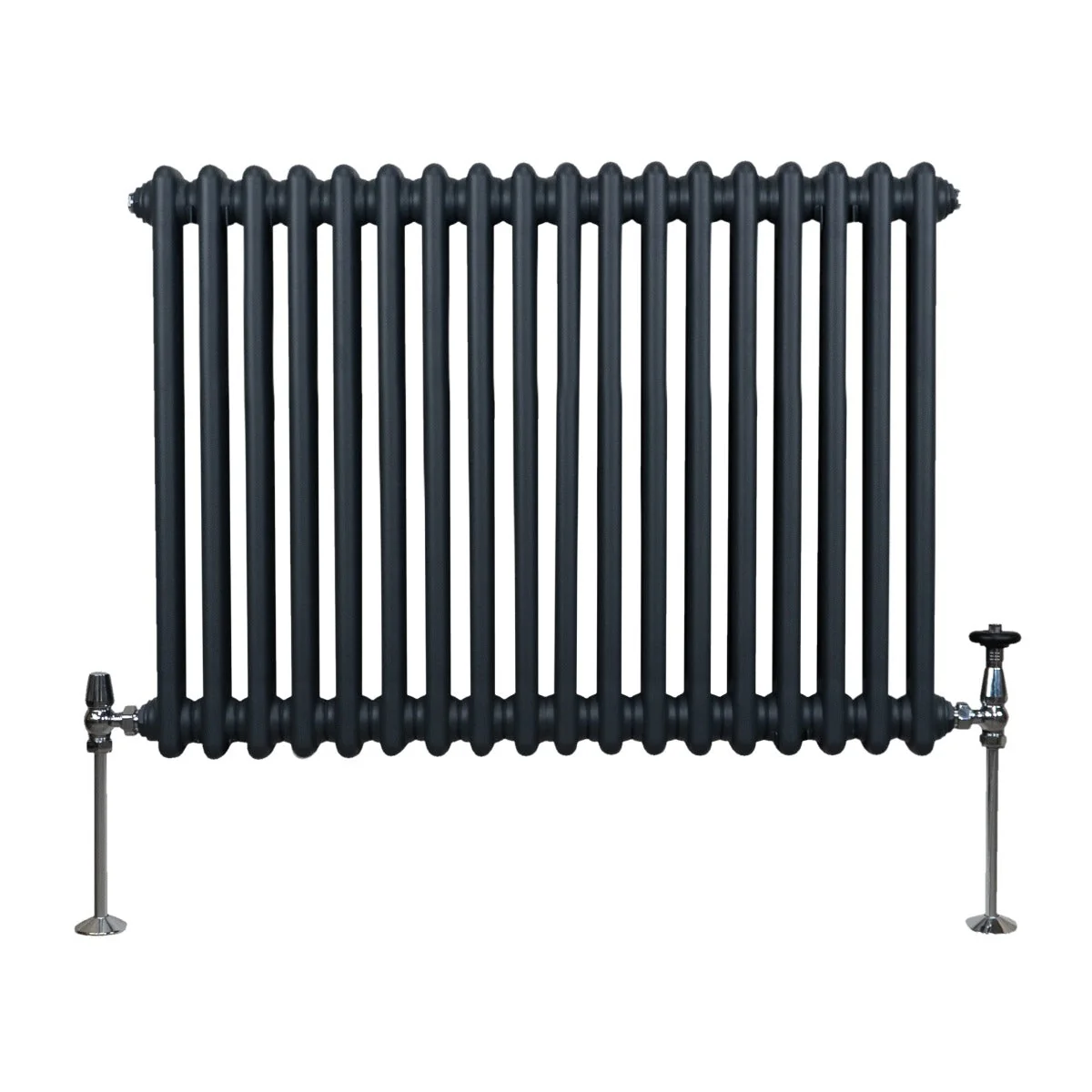 Radiateur Traditionnel à Double Colonne – 600 x 832 mm – Gris Anthracite Monstershop