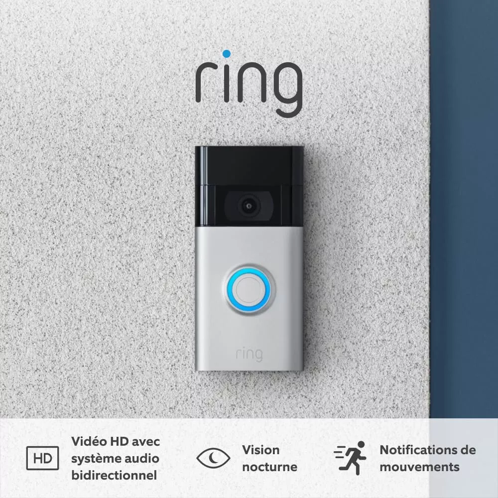 Ring sonnette vidéo sans fil (Video Doorbell 2 gén.)