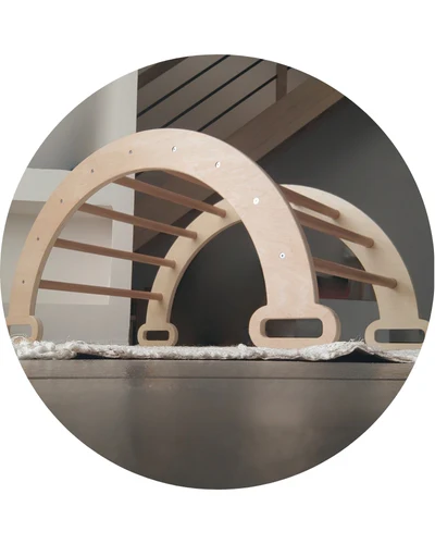 Arche d'escalade en bois bébés et enfants de 0 - 6 ans | Aire de jeux d'Intérieur