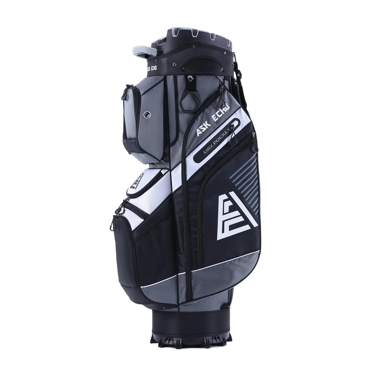 ASK ECHO T-Lock Golf Cart Bag with Handles and Rain Cover