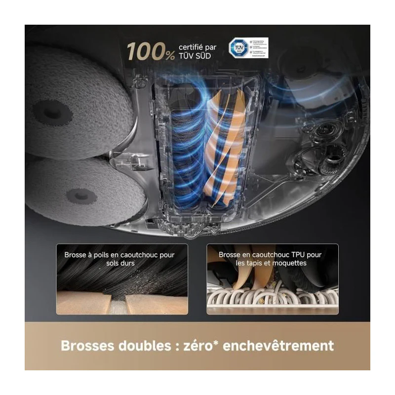 L50 Pro Ultra - Robot Aspirateur Laveur Avec Vidage Automatique Et Nettoyage Automatique Des Serpillieres - 19 500 Pa Dreame