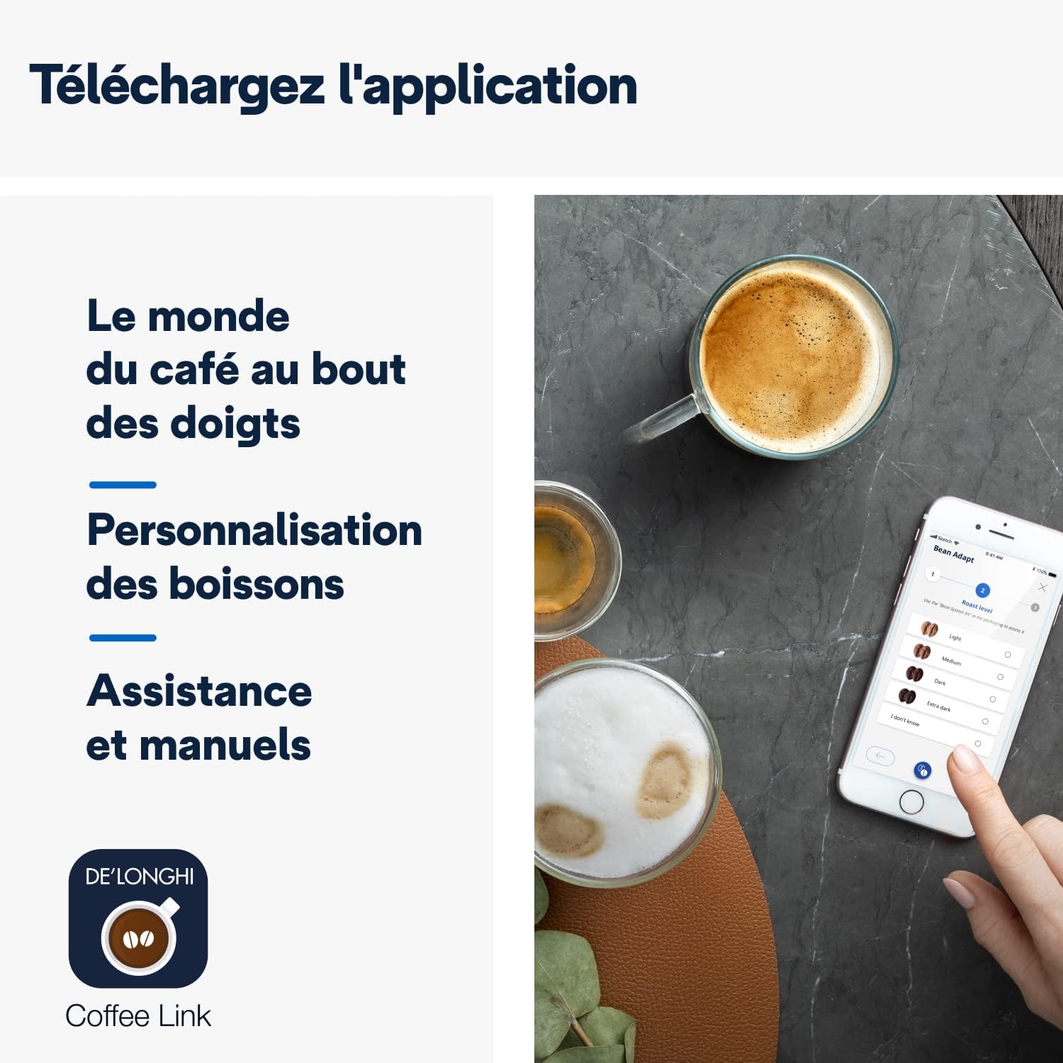 De'Longhi PrimaDonna Soul Machine a Café Grain ECAM612.55.SB, Machine Expresso et Cappucino, Technologie Exclusive Bean Adapt, Argent et Noir