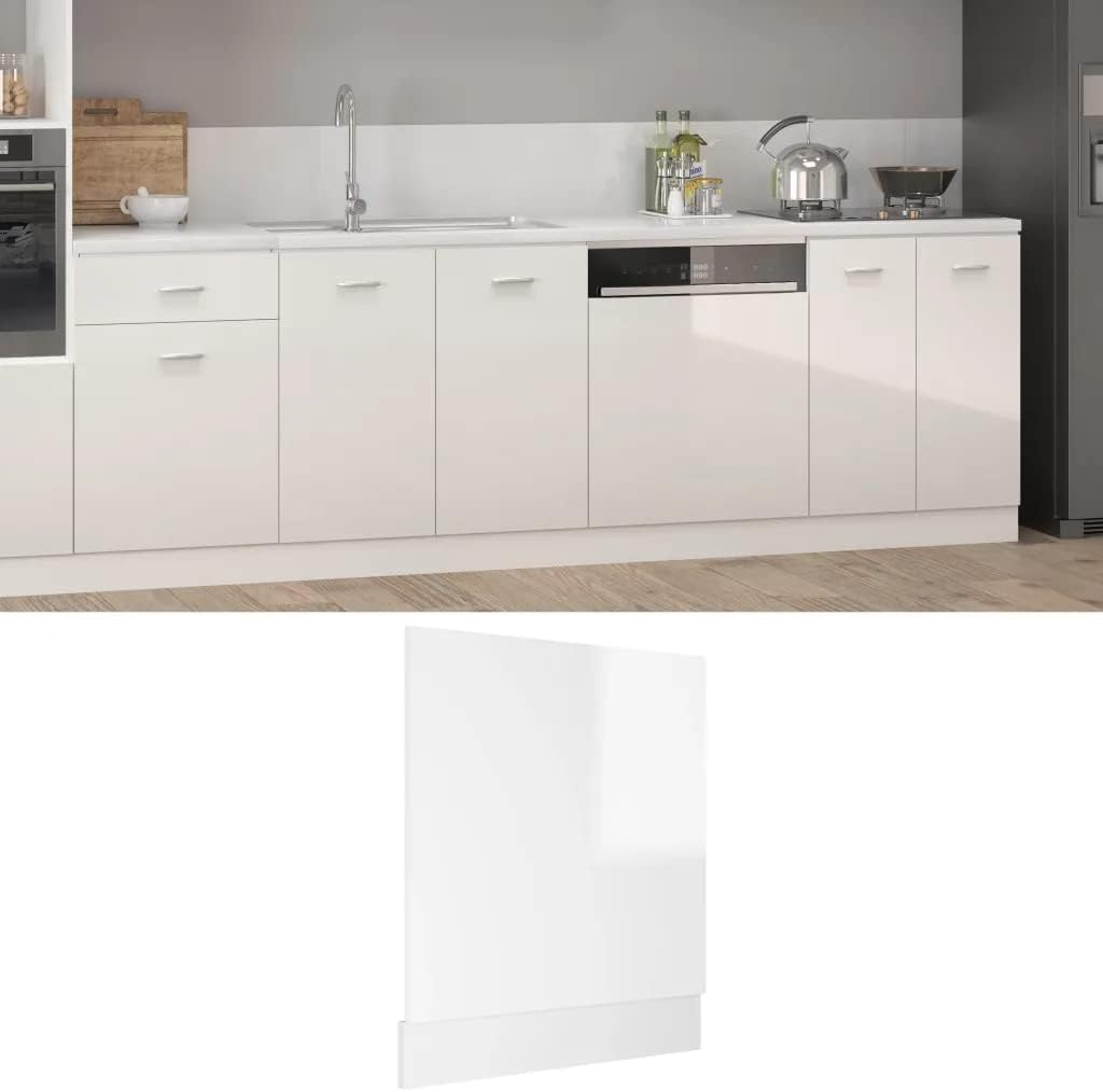 vidaXL Armoire à Micro-Ondes Placard Armoire de Rangement Meubles de Cuisine avec 4 Etagères Intérieur Maison Gris Béton 60x57x207 cm Aggloméré
